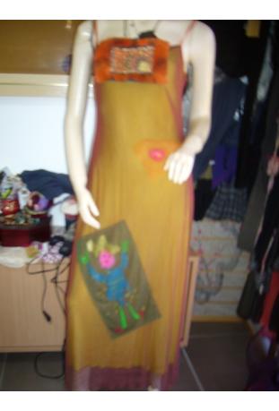 LOUISE DELLA : robe longue modèle "POUPEE" - nouveauté boutique