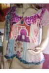 SAVE THE QUEEN : chemisier STQ collection 2007 motif village