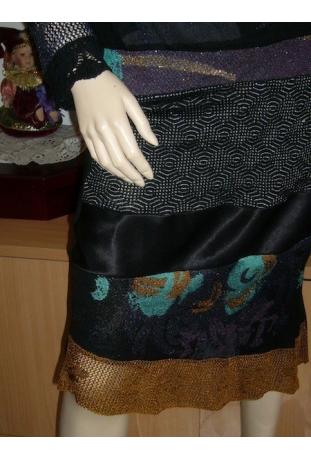 LOUISE DELLA : jupe mi-longue modèle "TOURBILLON" - collection automne/hiver 2009 