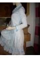 chemise MetFG blanche/bleu ciel