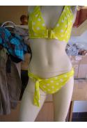 maillot de bains ETAM jaune/pois blanc