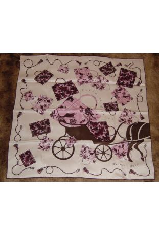 Foulard Hermès intitulé "KELLY EN CALECHE" - RARE