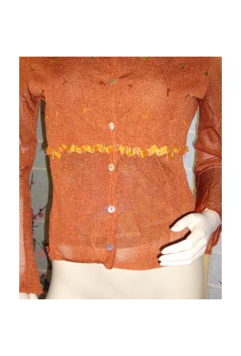 CARDIGAN orangé