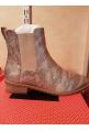 VANESSA WU : boots CHELSEA effet serpent - collection printemps/été 2017