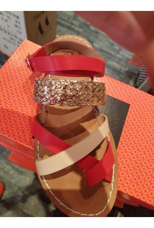 VANESSA WU : sandales plates rouges - collection été 2017