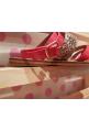 VANESSA WU : sandales plates rouges - collection été 2017