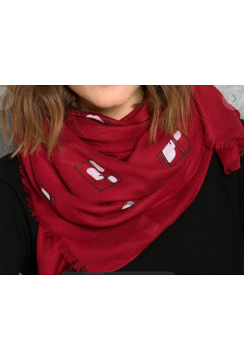 COP COPINE : foulard imprimé modèle FENETRE - collection automne/hiver 2017-2018