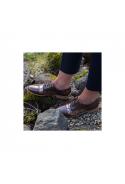 VANESSA WU HIVER 2017-2018 : Derbies prunes imprimé arty Ref RL1640PR - collection automne/hiver 2017-2018