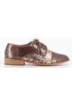 VANESSA WU : Derbies noires imprimé arty Ref RL1640NR - collection automne/hiver 2017-2018