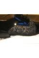 VANESSA WU : Derbies noires imprimé arty Ref RL1640NR - collection automne/hiver 2017-2018