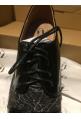 VANESSA WU : Derbies noires imprimé arty Ref RL1640NR - collection automne/hiver 2017-2018