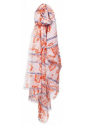 COP COPINE ETE 2019 : foulard imprimé "cartes" modèle TLACO