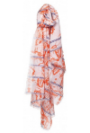 COP COPINE ETE 2019 : foulard imprimé "cartes" modèle TLACO