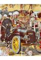 Foulard Hermès intitulé "Concours d'élégance - 1885 - limousines - EXTREMEMENT RARE ET RECHERCHE !