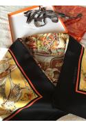 Foulard Hermès intitulé "Concours d'élégance - 1885 - limousines - EXTREMEMENT RARE ET RECHERCHE !