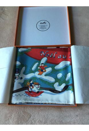 Foulard Hermès intitulé « NOEL AU 24 FAUBOURG» - nouveauté boutique