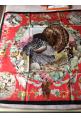 Foulard Hermès intitulé "FAUNE ET FLORE DU TEXAS" - EXTREMEMENT RARE ET RECHERCHE !