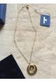 SWAROVSKI : collier pendentif "médaillon" plaqué or, neuf avec références dans sa boîte