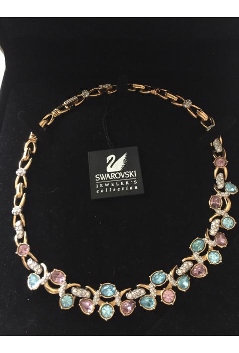 SWAROVSKI : collier vintage tour de cou vintage neuf dans écrin
