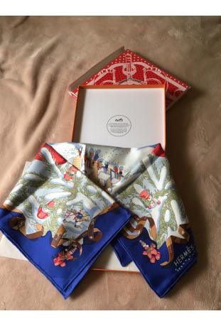 Foulard Hermès intitulé « NOEL AU 24 FAUBOURG» - nouveauté boutique