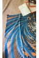 Foulard Hermès intitulé "JAGUAR QUETZAL" dans sa boîte par Alice Shirley - rare !