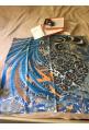Foulard Hermès intitulé "JAGUAR QUETZAL" dans sa boîte par Alice Shirley - rare !
