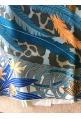 Foulard Hermès intitulé "JAGUAR QUETZAL" dans sa boîte par Alice Shirley - rare !