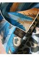 Foulard Hermès intitulé "JAGUAR QUETZAL" dans sa boîte par Alice Shirley - rare !