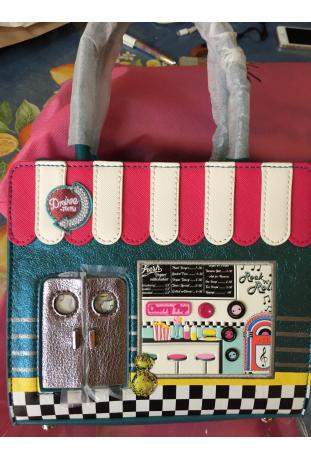 VENDULA LONDON : sac à main "Tallulah" modèle VENDULA KITTY'S DINER - collection 2024